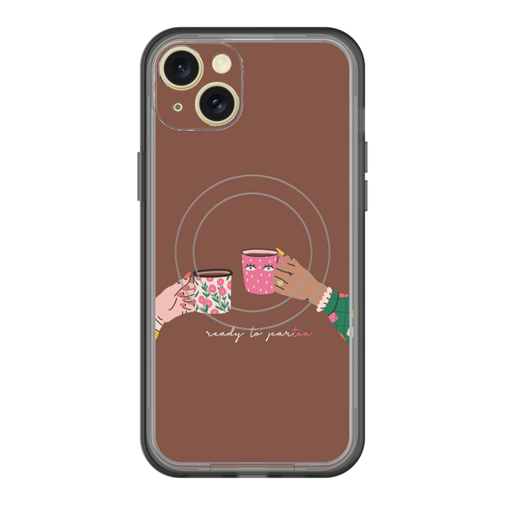 スリムプロテクションプレミアムケース with MagSafe［ Teatime - Brown ］