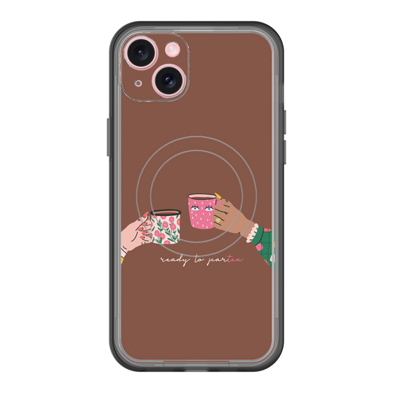 スリムプロテクションプレミアムケース with MagSafe［ Teatime - Brown ］