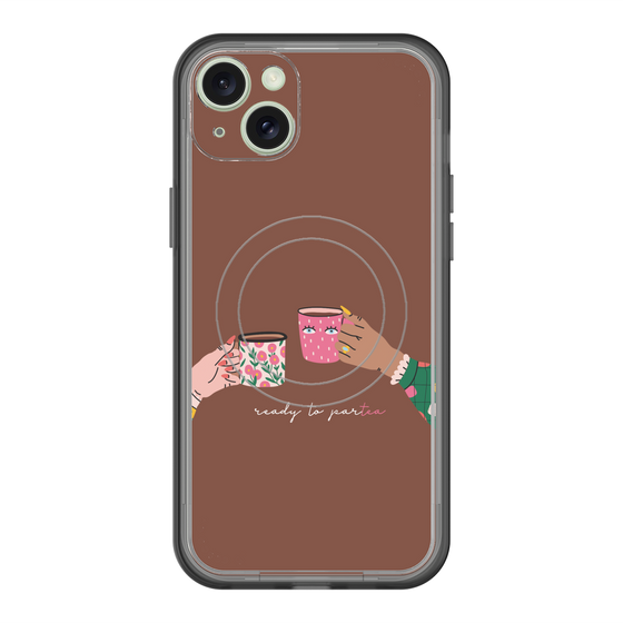 スリムプロテクションプレミアムケース with MagSafe［ Teatime - Brown ］