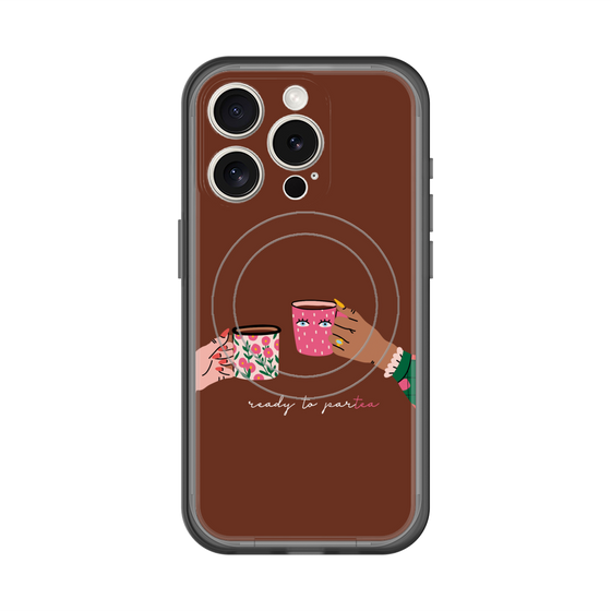 スリムプロテクションプレミアムケース with MagSafe［ Teatime - Brown ］