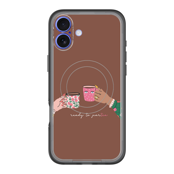 スリムプロテクションプレミアムケース with MagSafe［ Teatime - Brown ］