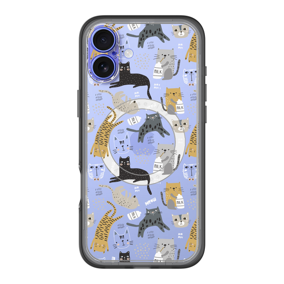 スリムプロテクションプレミアムケース with MagSafe［ Funny Cats - 01 ］