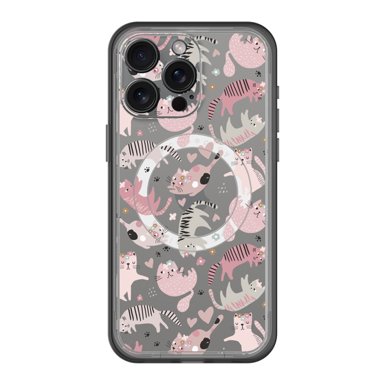 スリムプロテクションプレミアムケース with MagSafe［ Funny Cats - 02 ］
