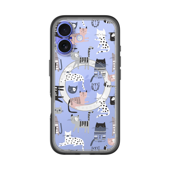 スリムプロテクションプレミアムケース with MagSafe［ Funny Cats - 03 ］