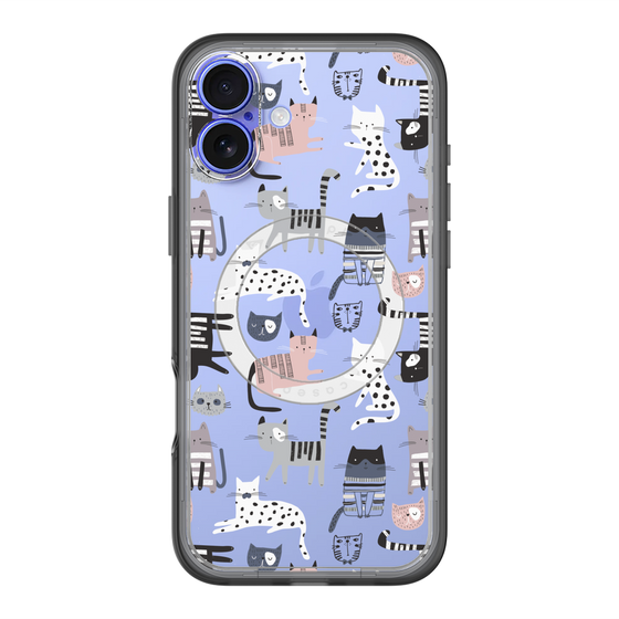 スリムプロテクションプレミアムケース with MagSafe［ Funny Cats - 03 ］