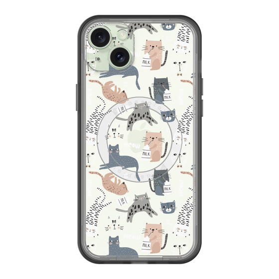スリムプロテクションプレミアムケース with MagSafe［ Funny Cats - 05 ］