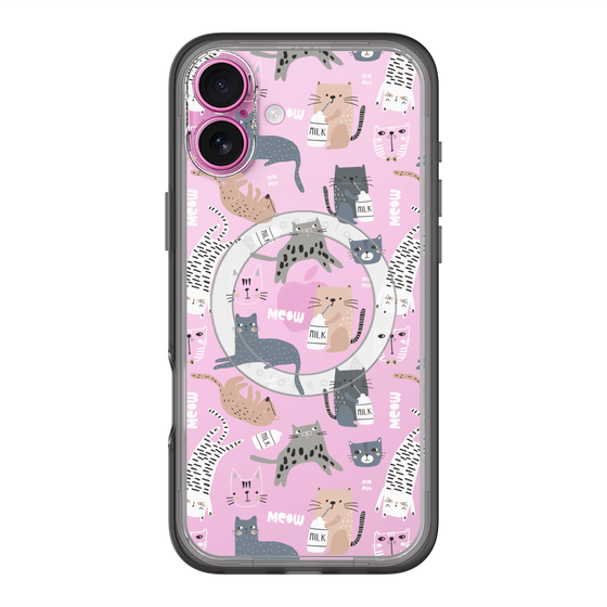 スリムプロテクションプレミアムケース with MagSafe［ Funny Cats - 05 ］