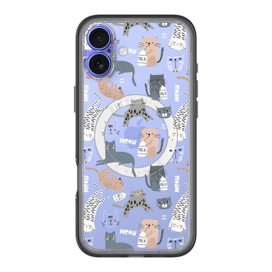 スリムプロテクションプレミアムケース with MagSafe［ Funny Cats - 05 ］