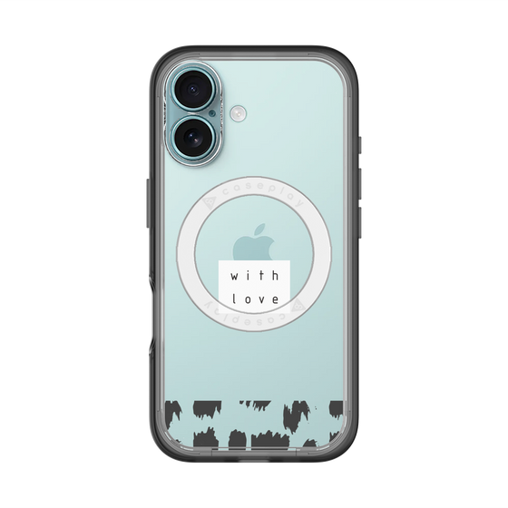 スリムプロテクションプレミアムケース with MagSafe［ artistic texture - 01 ］