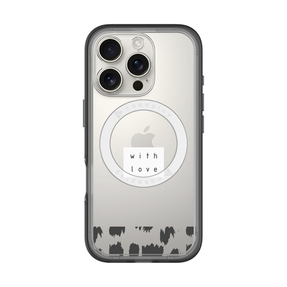 スリムプロテクションプレミアムケース with MagSafe［ artistic texture - 01 ］