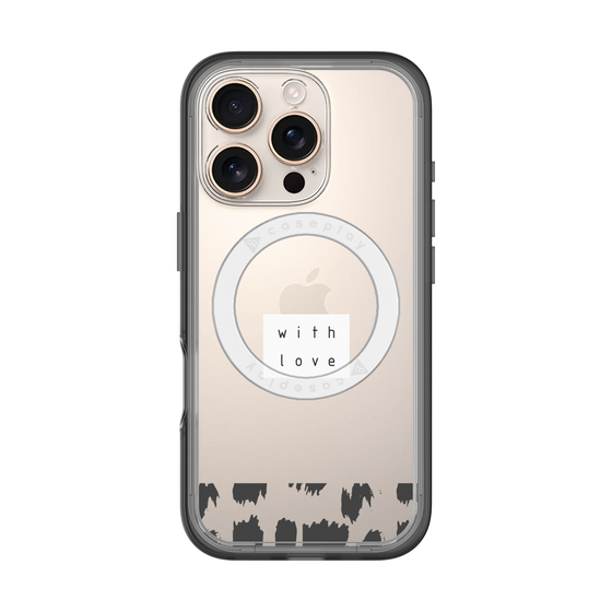スリムプロテクションプレミアムケース with MagSafe［ artistic texture - 01 ］