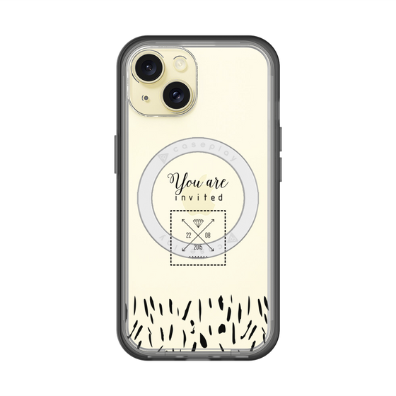 スリムプロテクションプレミアムケース with MagSafe［ artistic texture - 02 ］