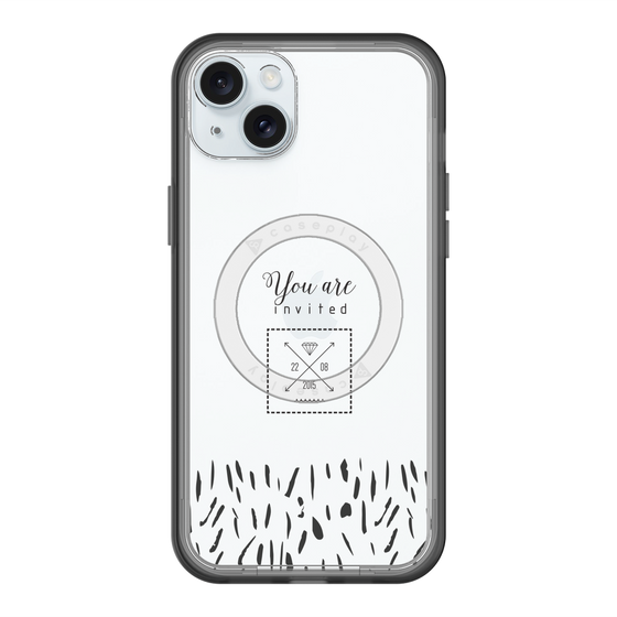 スリムプロテクションプレミアムケース with MagSafe［ artistic texture - 02 ］