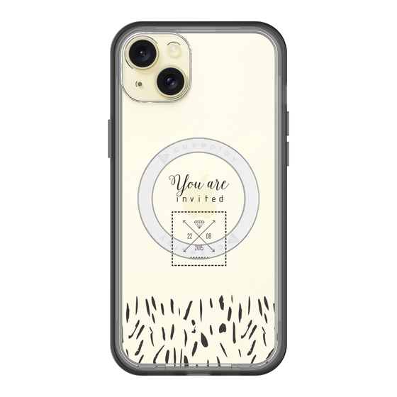 スリムプロテクションプレミアムケース with MagSafe［ artistic texture - 02 ］