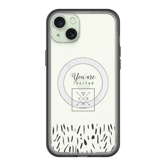 スリムプロテクションプレミアムケース with MagSafe［ artistic texture - 02 ］