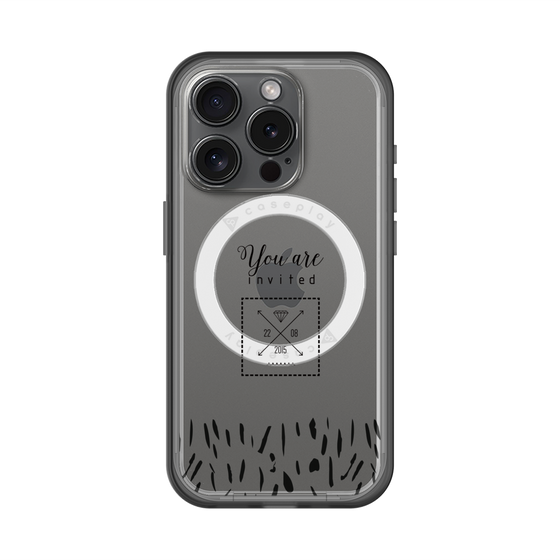 スリムプロテクションプレミアムケース with MagSafe［ artistic texture - 02 ］