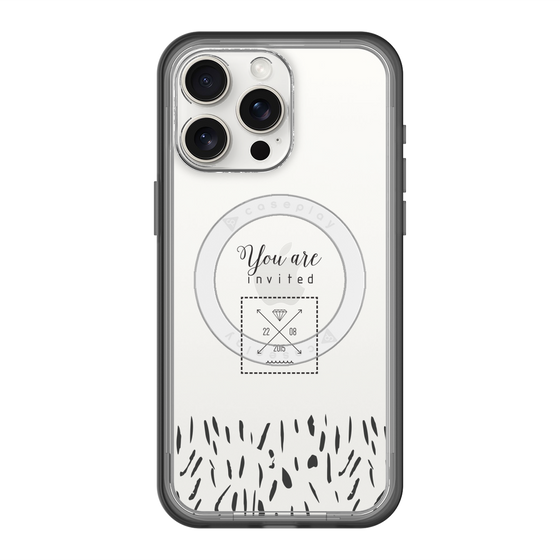 スリムプロテクションプレミアムケース with MagSafe［ artistic texture - 02 ］