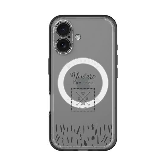 スリムプロテクションプレミアムケース with MagSafe［ artistic texture - 02 ］