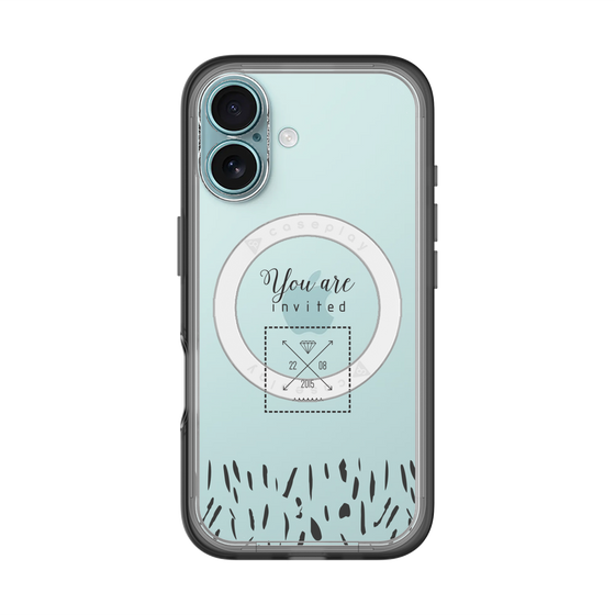 スリムプロテクションプレミアムケース with MagSafe［ artistic texture - 02 ］