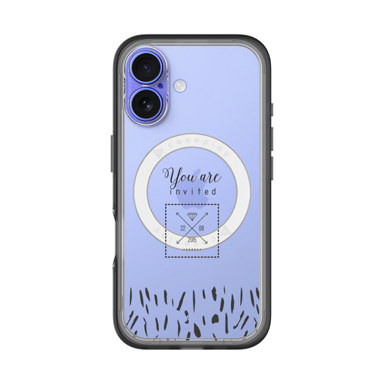 スリムプロテクションプレミアムケース with MagSafe［ artistic texture - 02 ］