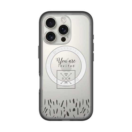 スリムプロテクションプレミアムケース with MagSafe［ artistic texture - 02 ］