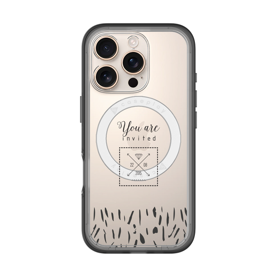 スリムプロテクションプレミアムケース with MagSafe［ artistic texture - 02 ］