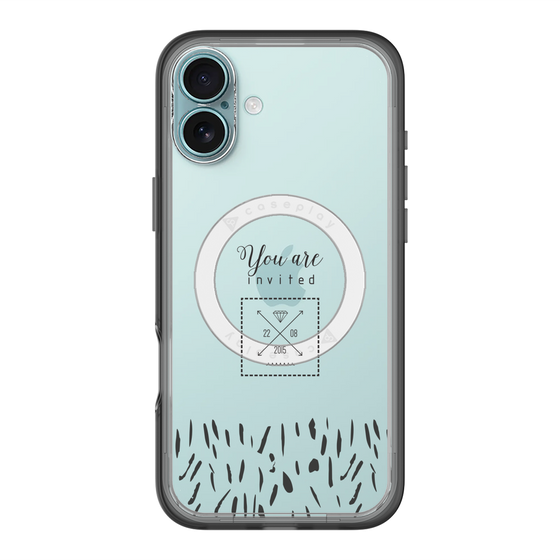 スリムプロテクションプレミアムケース with MagSafe［ artistic texture - 02 ］