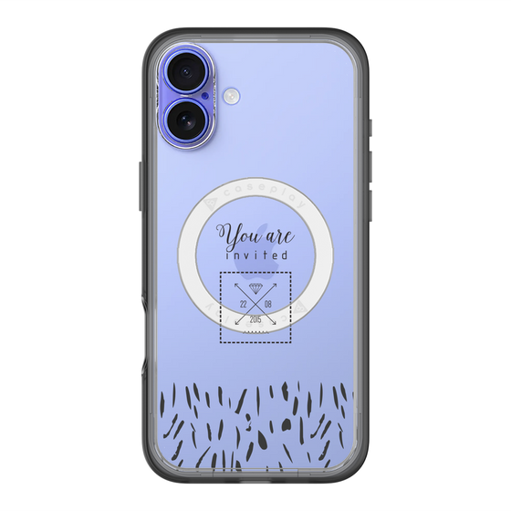 スリムプロテクションプレミアムケース with MagSafe［ artistic texture - 02 ］