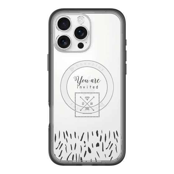 スリムプロテクションプレミアムケース with MagSafe［ artistic texture - 02 ］