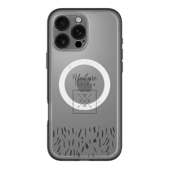 スリムプロテクションプレミアムケース with MagSafe［ artistic texture - 02 ］
