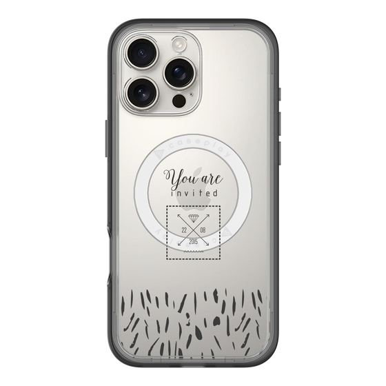 スリムプロテクションプレミアムケース with MagSafe［ artistic texture - 02 ］