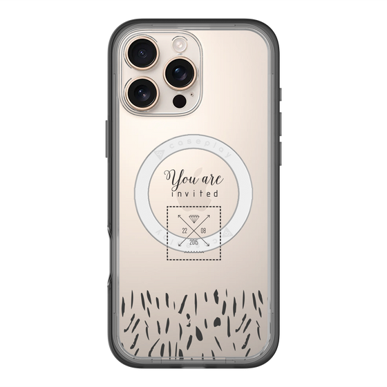 スリムプロテクションプレミアムケース with MagSafe［ artistic texture - 02 ］