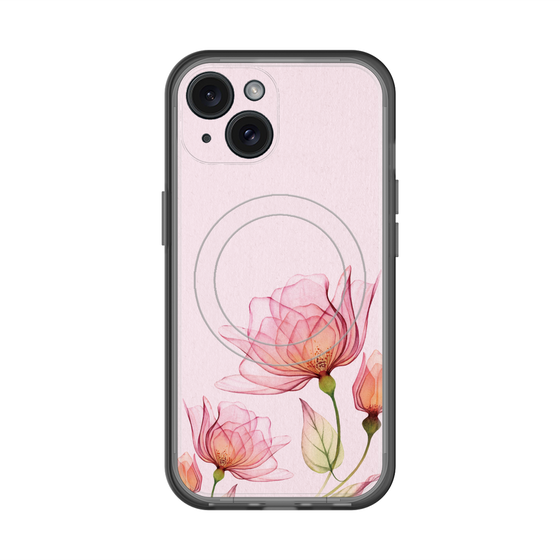 スリムプロテクションプレミアムケース with MagSafe［ Natural Flower - Pink ］