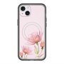 スリムプロテクションプレミアムケース with MagSafe［ Natural Flower - Pink ］