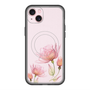 スリムプロテクションプレミアムケース with MagSafe［ Natural Flower - Pink ］