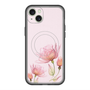 スリムプロテクションプレミアムケース with MagSafe［ Natural Flower - Pink ］