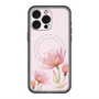 スリムプロテクションプレミアムケース with MagSafe［ Natural Flower - Pink ］