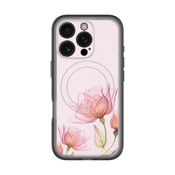 スリムプロテクションプレミアムケース with MagSafe［ Natural Flower - Pink ］