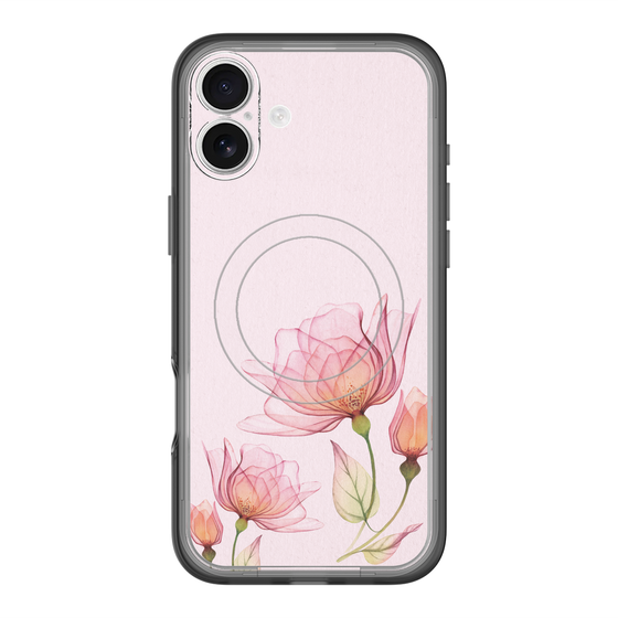 スリムプロテクションプレミアムケース with MagSafe［ Natural Flower - Pink ］