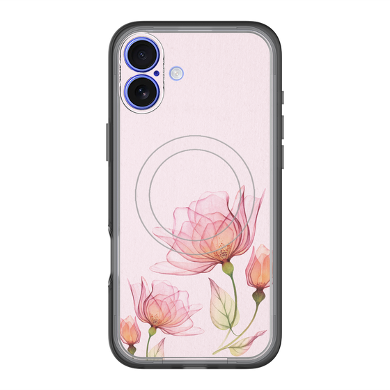 スリムプロテクションプレミアムケース with MagSafe［ Natural Flower - Pink ］