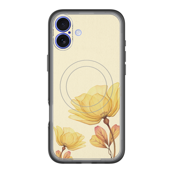 スリムプロテクションプレミアムケース with MagSafe［ Natural Flower - Yellow ］