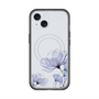 スリムプロテクションプレミアムケース with MagSafe［ Natural Flower - blue ］