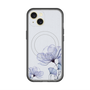 スリムプロテクションプレミアムケース with MagSafe［ Natural Flower - blue ］