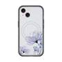 スリムプロテクションプレミアムケース with MagSafe［ Natural Flower - blue ］