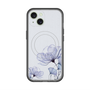 スリムプロテクションプレミアムケース with MagSafe［ Natural Flower - blue ］