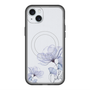 スリムプロテクションプレミアムケース with MagSafe［ Natural Flower - blue ］