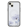 スリムプロテクションプレミアムケース with MagSafe［ Natural Flower - blue ］