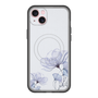 スリムプロテクションプレミアムケース with MagSafe［ Natural Flower - blue ］