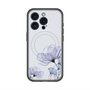 スリムプロテクションプレミアムケース with MagSafe［ Natural Flower - blue ］