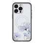 スリムプロテクションプレミアムケース with MagSafe［ Natural Flower - blue ］